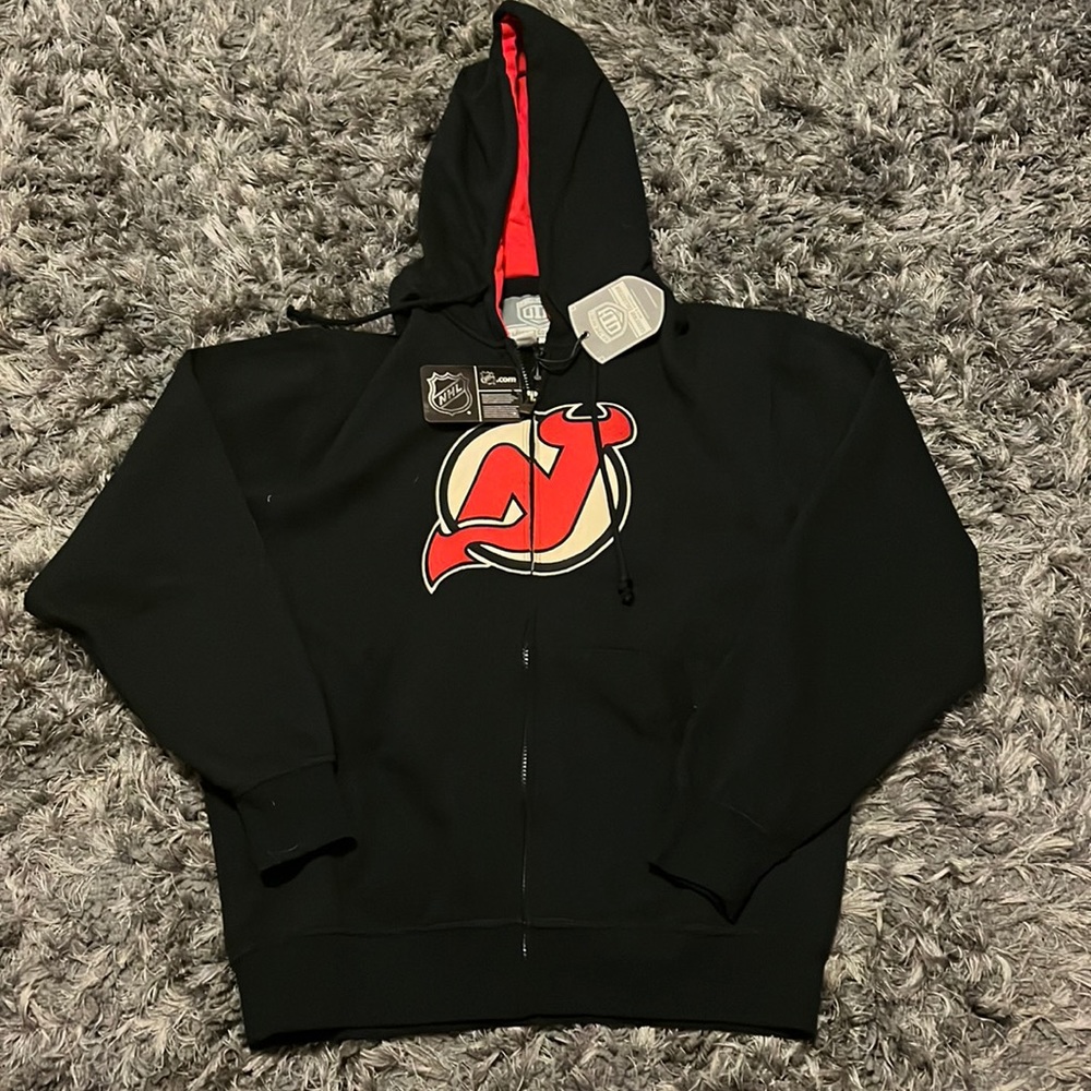 New Jersey Devils Zip Up Hoodie- NEW WITH TAGS